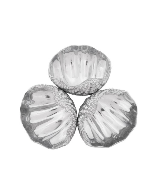 Designs Aluminum Clam Shell 3-Bowls Server