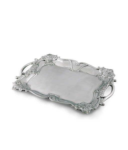 Designs Aluminum Fleur-De-Lis Rectangle Tray