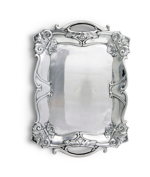 Designs Aluminum Fleur-De-Lis Rectangle Tray