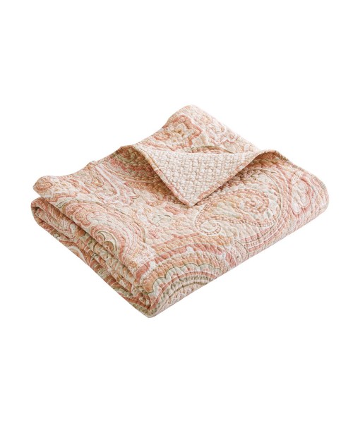 Spruce Coral Quilted Throw  50