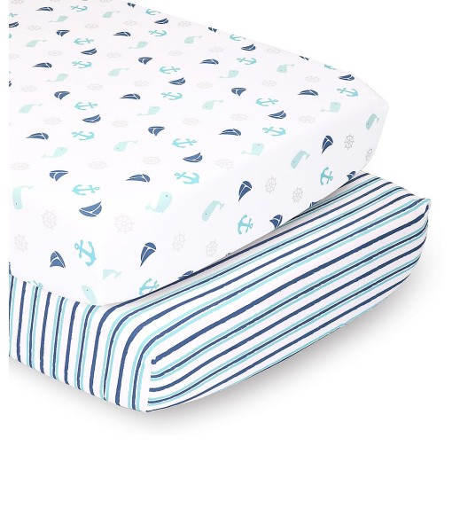 PSP Sheets Nautical/Stripe  2-Pack