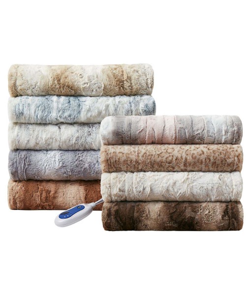 Zuri Electric Faux-Fur Throw  50