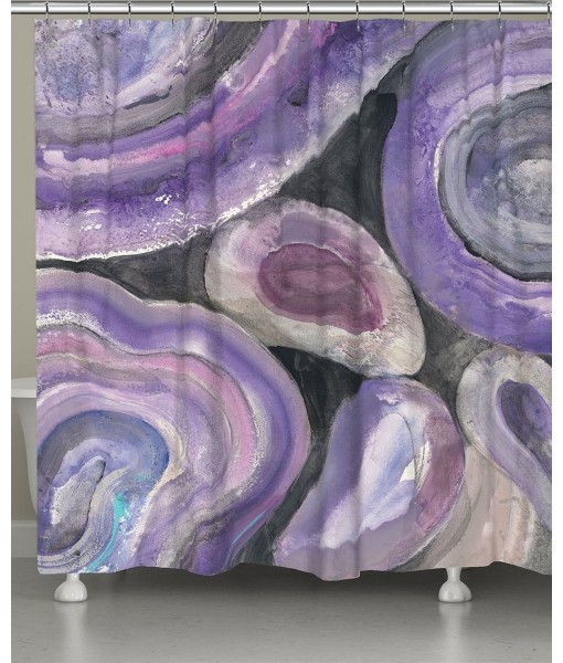 Purple Geode Shower Curtain