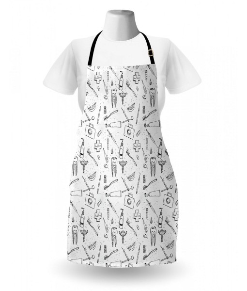 Whimsical Doodle Sketch Apron