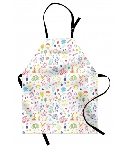 Creative Doodle Design Apron