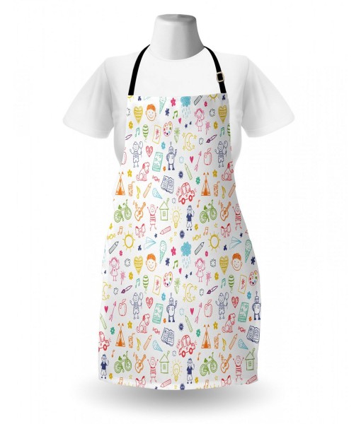 Creative Doodle Design Apron